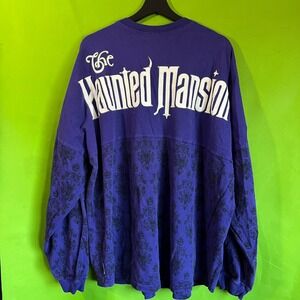 Disney Parks Haunted Mansion Spirit Jersey Purple Ghost Host Wallpaper Print XL